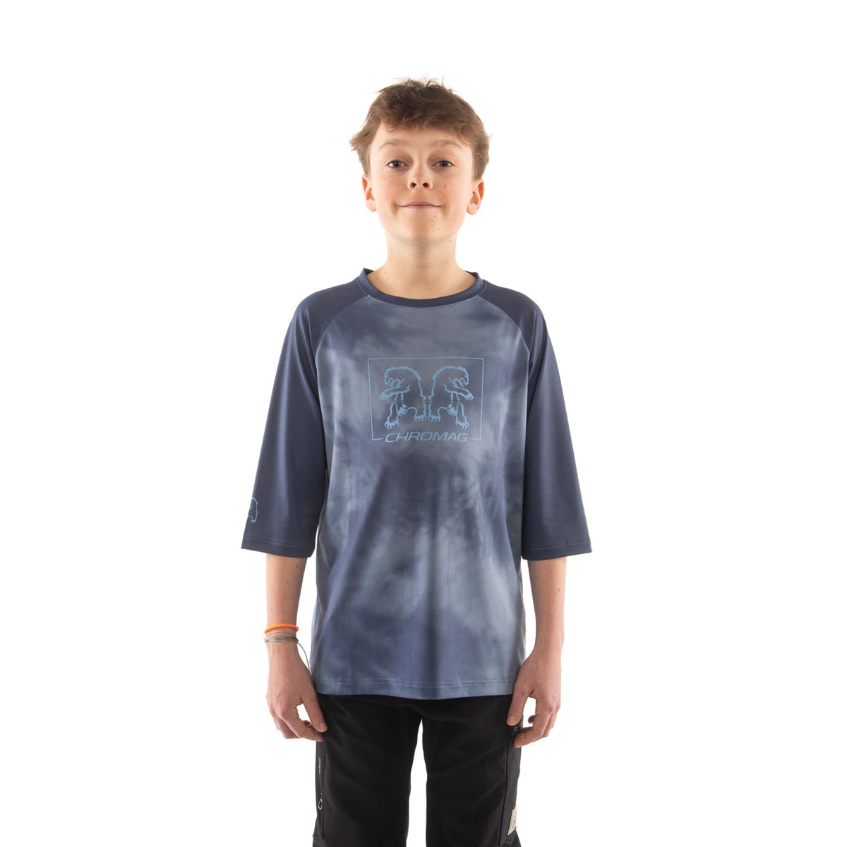 CHROMAG APPAREL MISSION JERSEY KID'S- SPLICE FORESTWASH