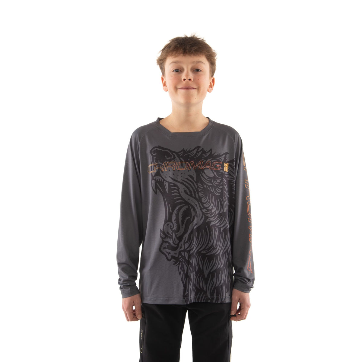 CHROMAG APPAREL DOMINION JERSEY KID'S- CREATURE GREY