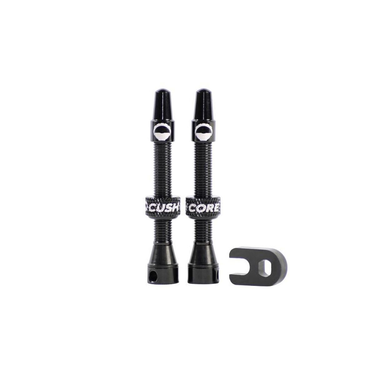 Cushcore Valve Stems 44mm Black (2 Pack)