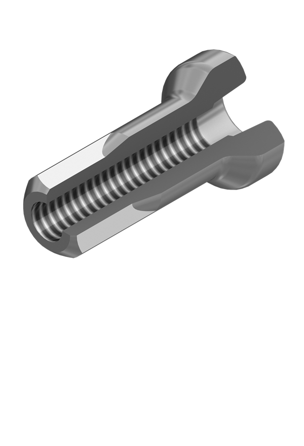 PROLOCK HIDDEN ALUM NIPPLE2.0X12MM 100PCS SLVR