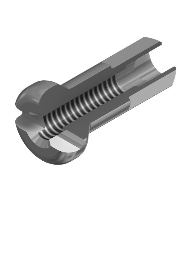 STANDARD ALUM NIPPLE 2.0X16MM 100PCS BLK