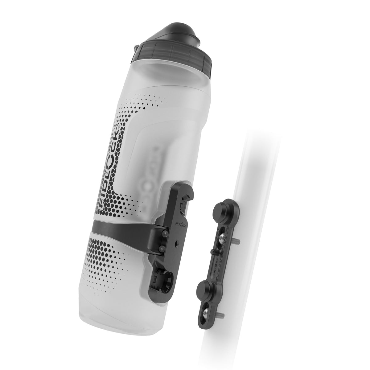 Fidlock 800ML Twist Bottle With Mount And Bike Base- Clear