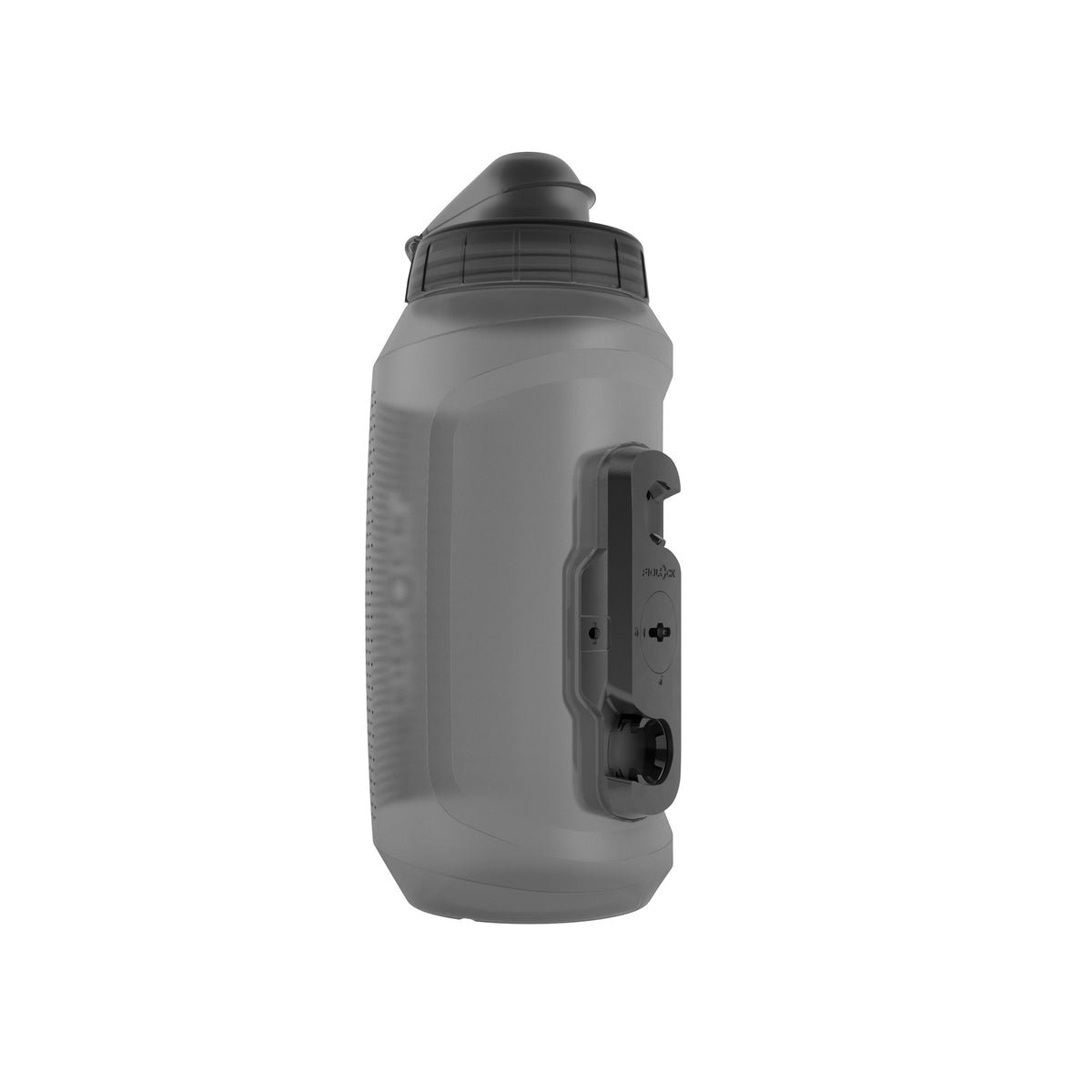 Fidlock 750ML Twist Bottle Antibacterial  With Mount And Bike Base- Transparent Black