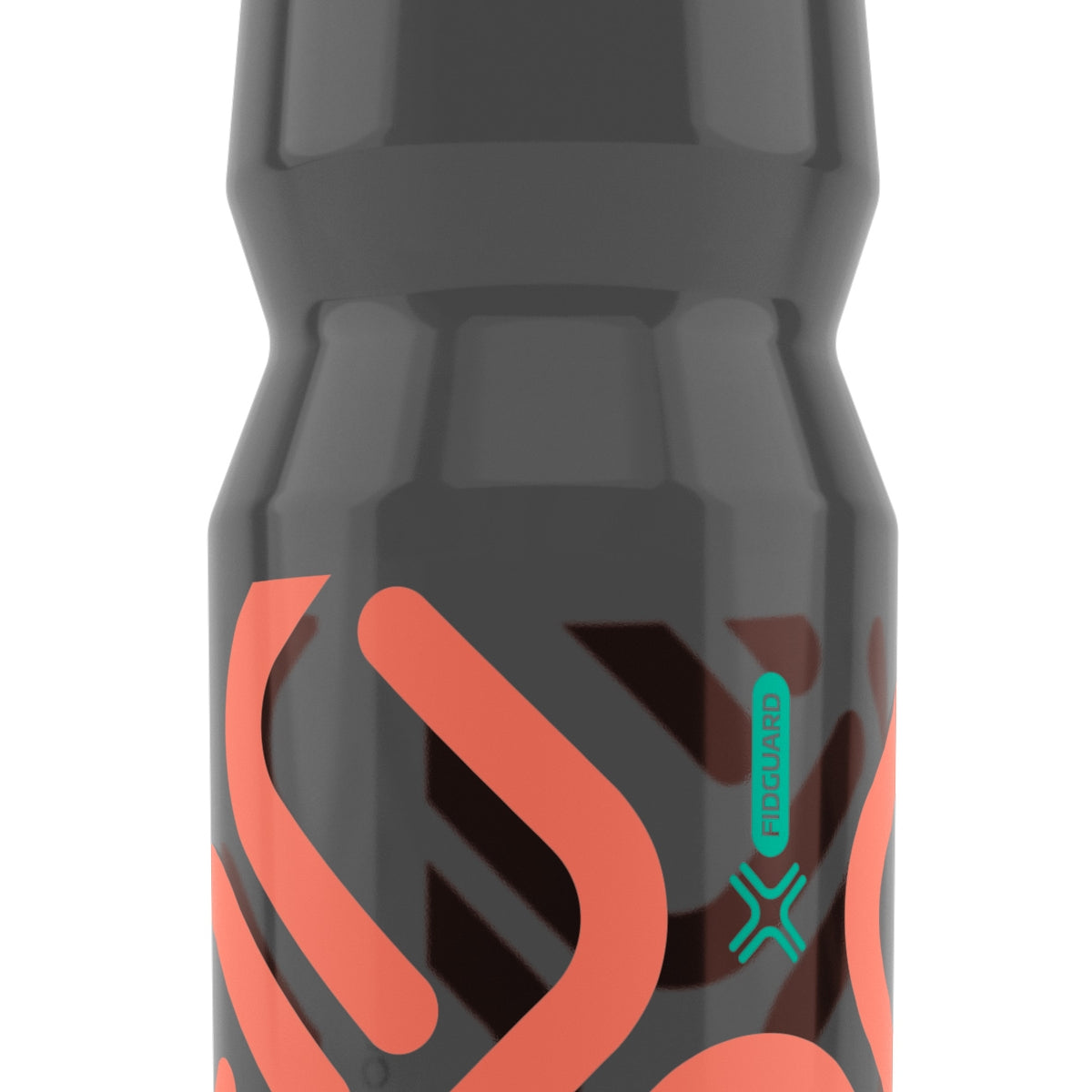 Fidlock 750ML Fidguard Bottle Antibacterial- Transparent Black-Red
