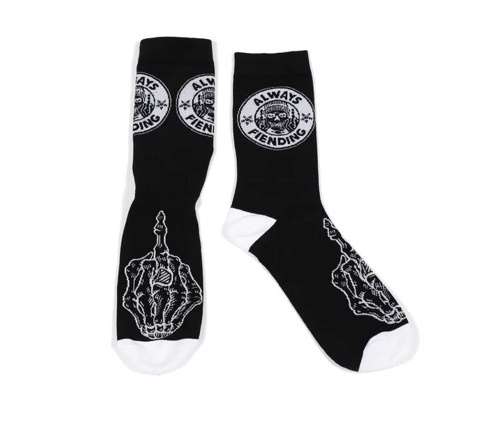 FIEND SOCKS BLACK