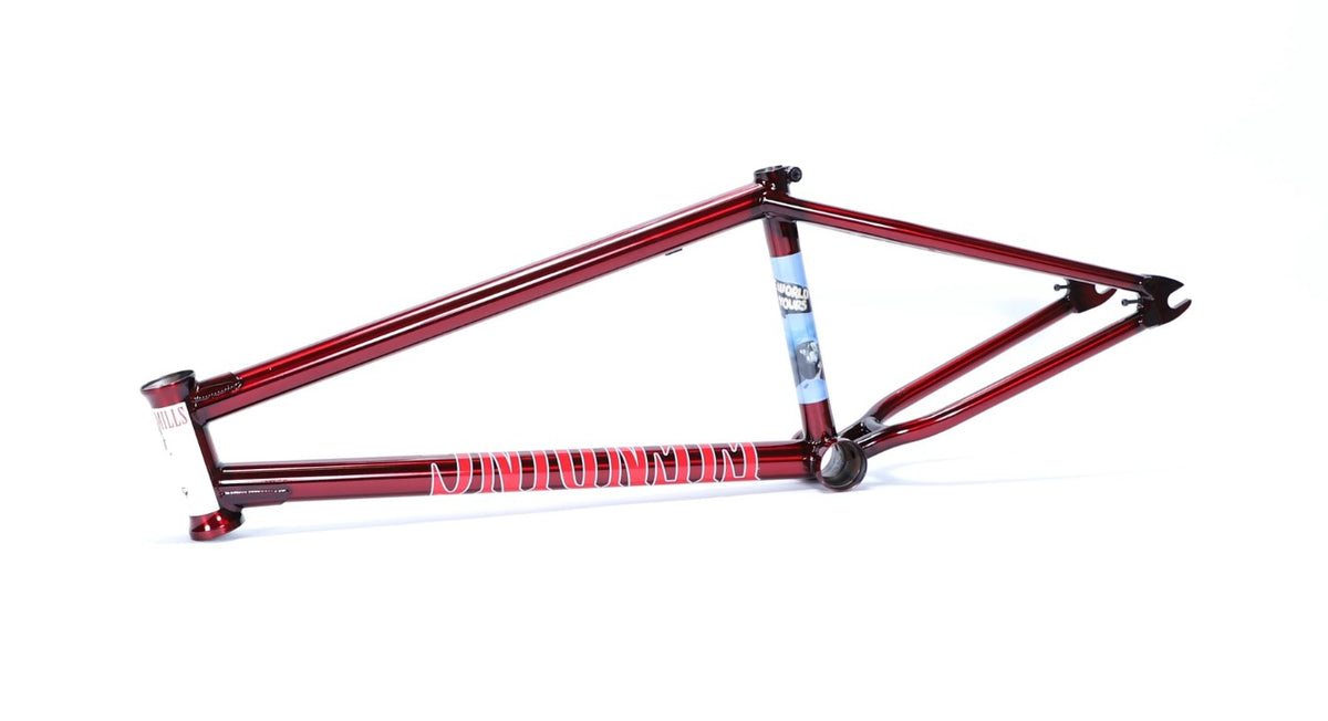 FIEND MILLS FRAME 21.5"GLOSS TRANS RED