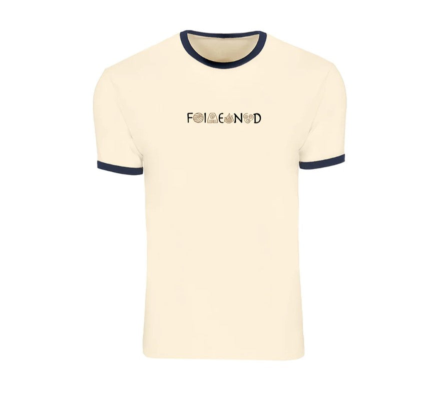FIEND RAEKES DT TEE BLACK/NATURAL LARGE