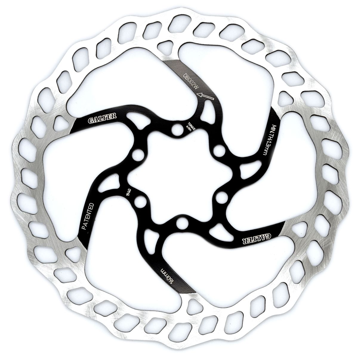 Brake Rotor 160mm X 1.8mm MTB 6 Bolt