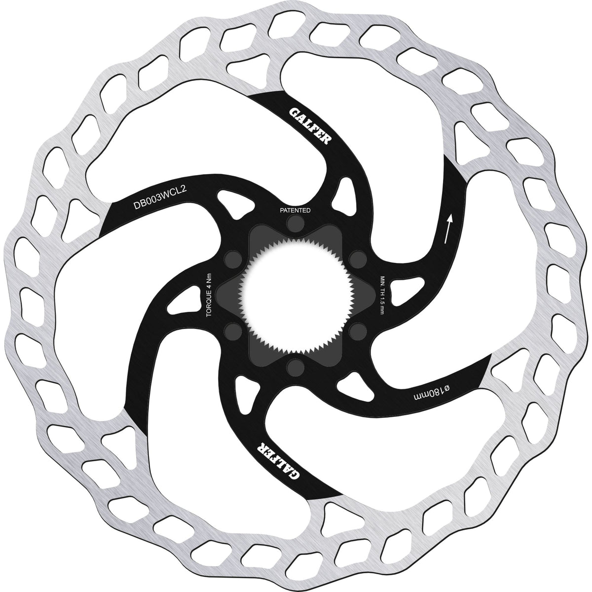 Brake Rotor MTB Center-Lock System 180x2MM