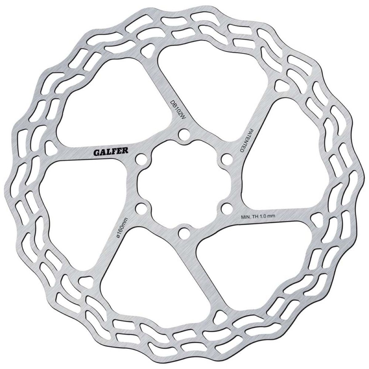 Brake Rotor 160mm X 1.8mm Road  6 Bolt