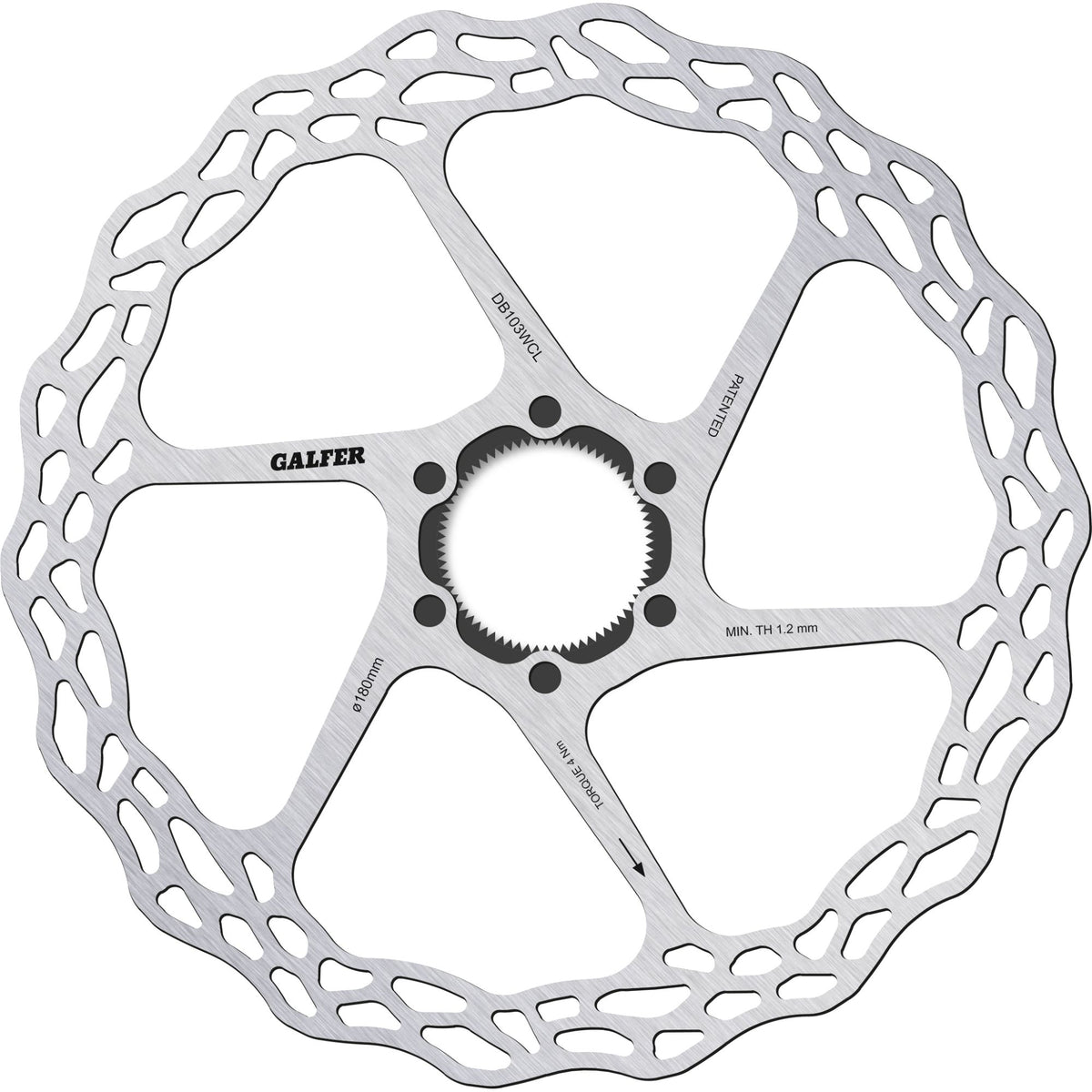 Brake Rotor Road Center-Lock  180x1.8MM