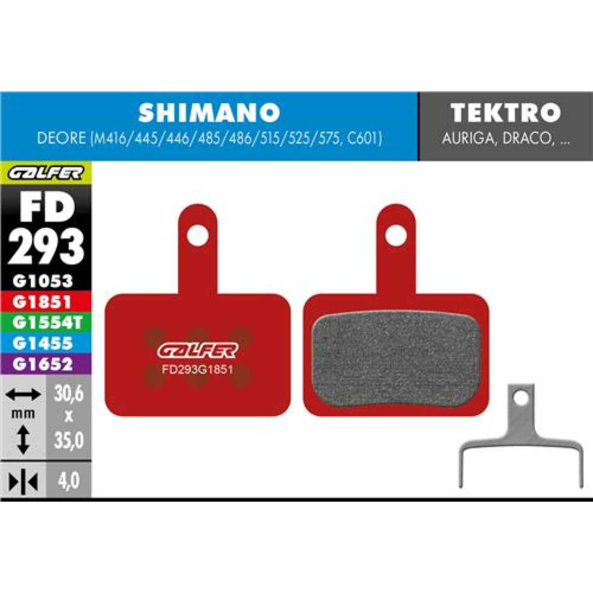 Brake Pad Bike Advanced Shimano Deore