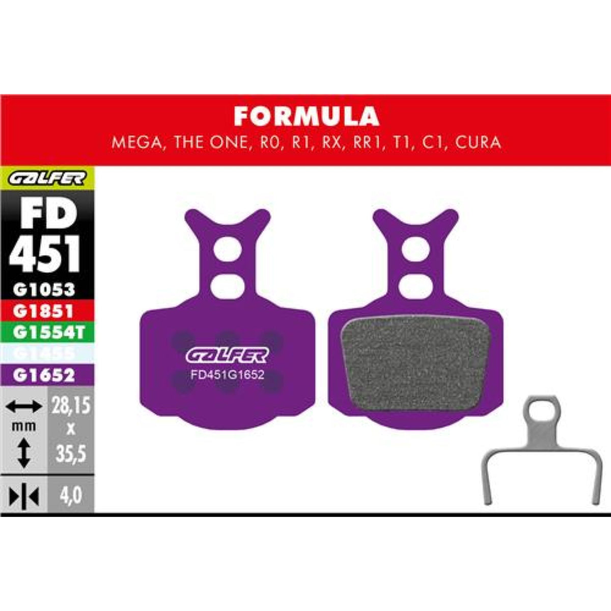 Brake Pad E-Bike Formula R- Mega- The One