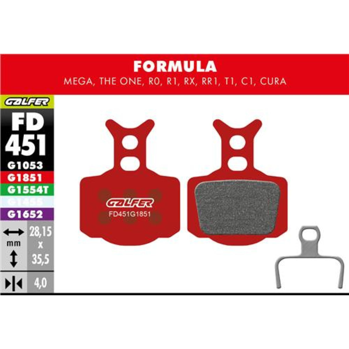 Brake Pad Advanced Formula R- Mega- The One