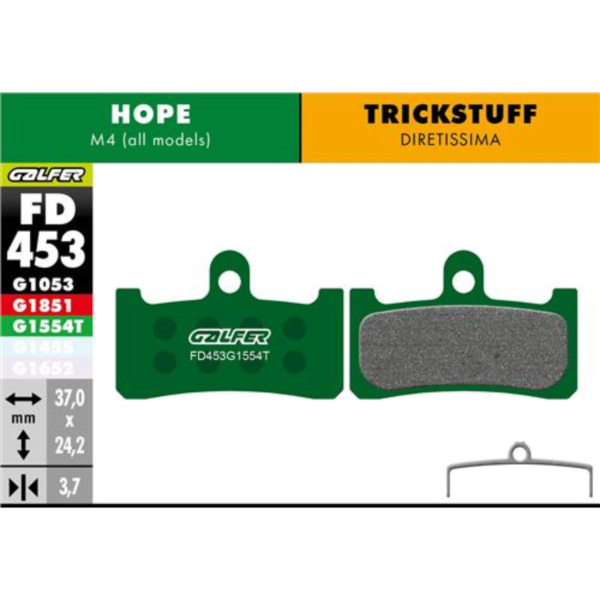 Brake Pad Bike Pro Hope M4