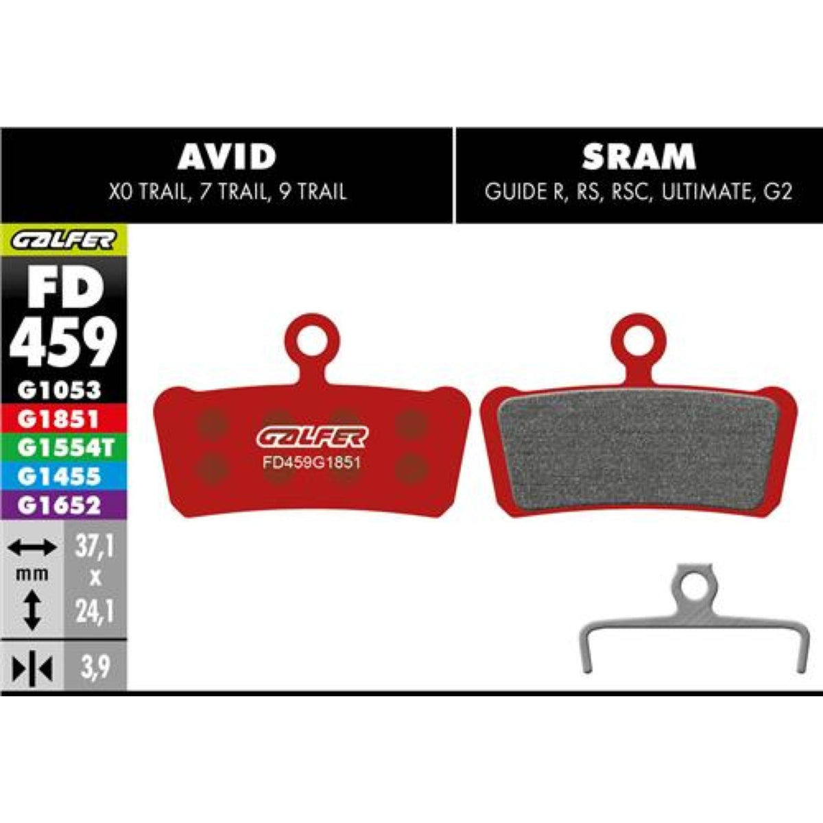 Brake Pad Advanced Sram Guide/ Avid XO Trai