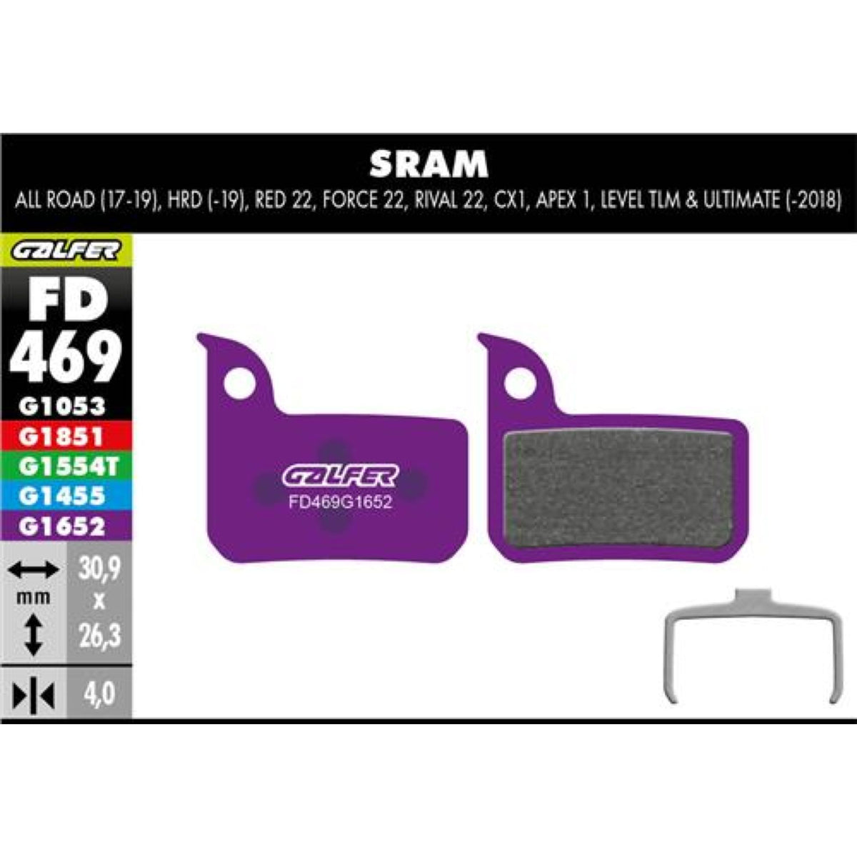 Brake Pad E-Bike Sram Red 22- Level