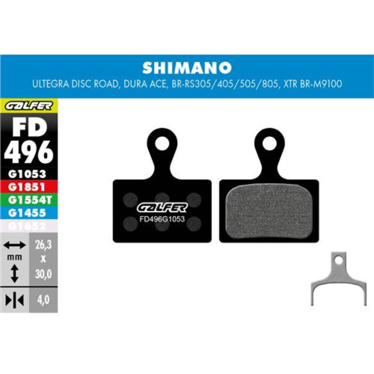 Brake Pad Standard Shimano XTR 2019 (2P.)