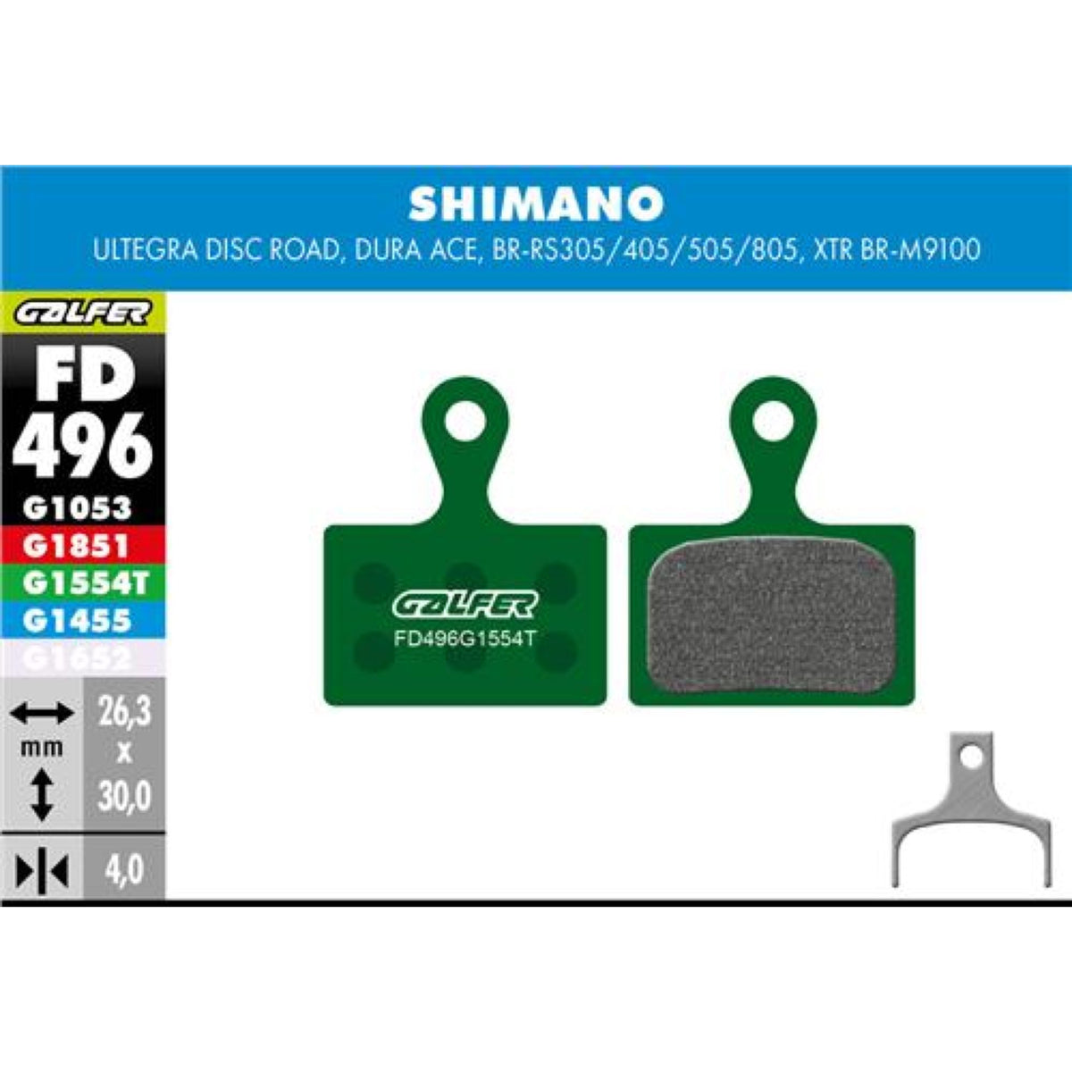 Brake Pad Bike Pro Shimano XTR 2019 (2P.)