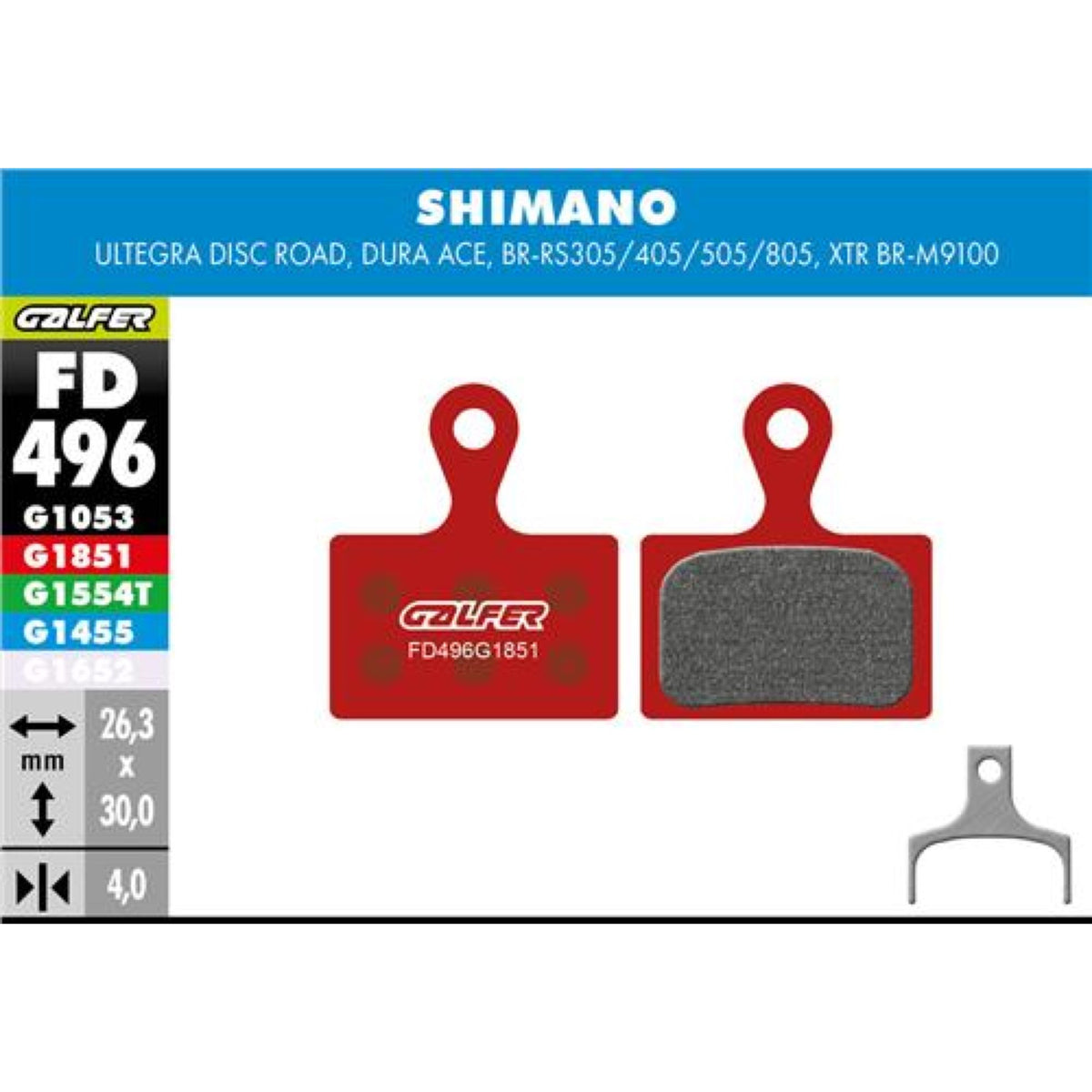 Brake Pad Advanced Shimano XTR 2019 (2P.)