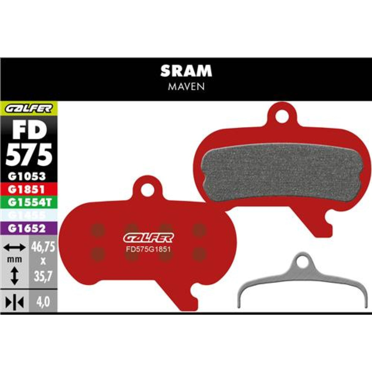 Brake Pad Bike Advanced Sram Maven