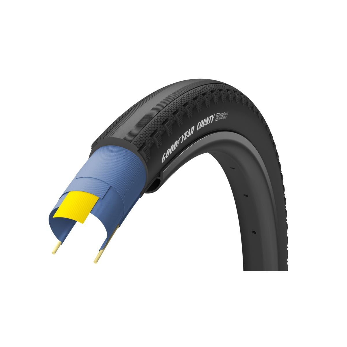 Goodyear Bicycle Tire Gravel County Ultimate Tubeless Complete 700x35 Black