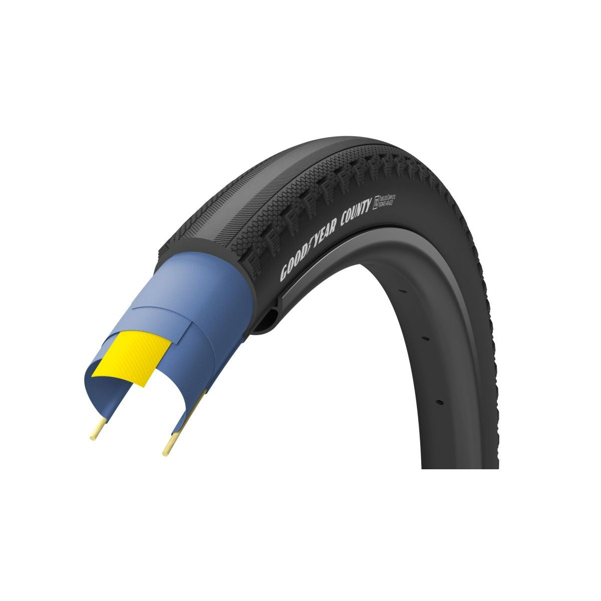 Goodyear Bicycle Tire Gravel County Ultimate Tubeless Complete 700x40 Black