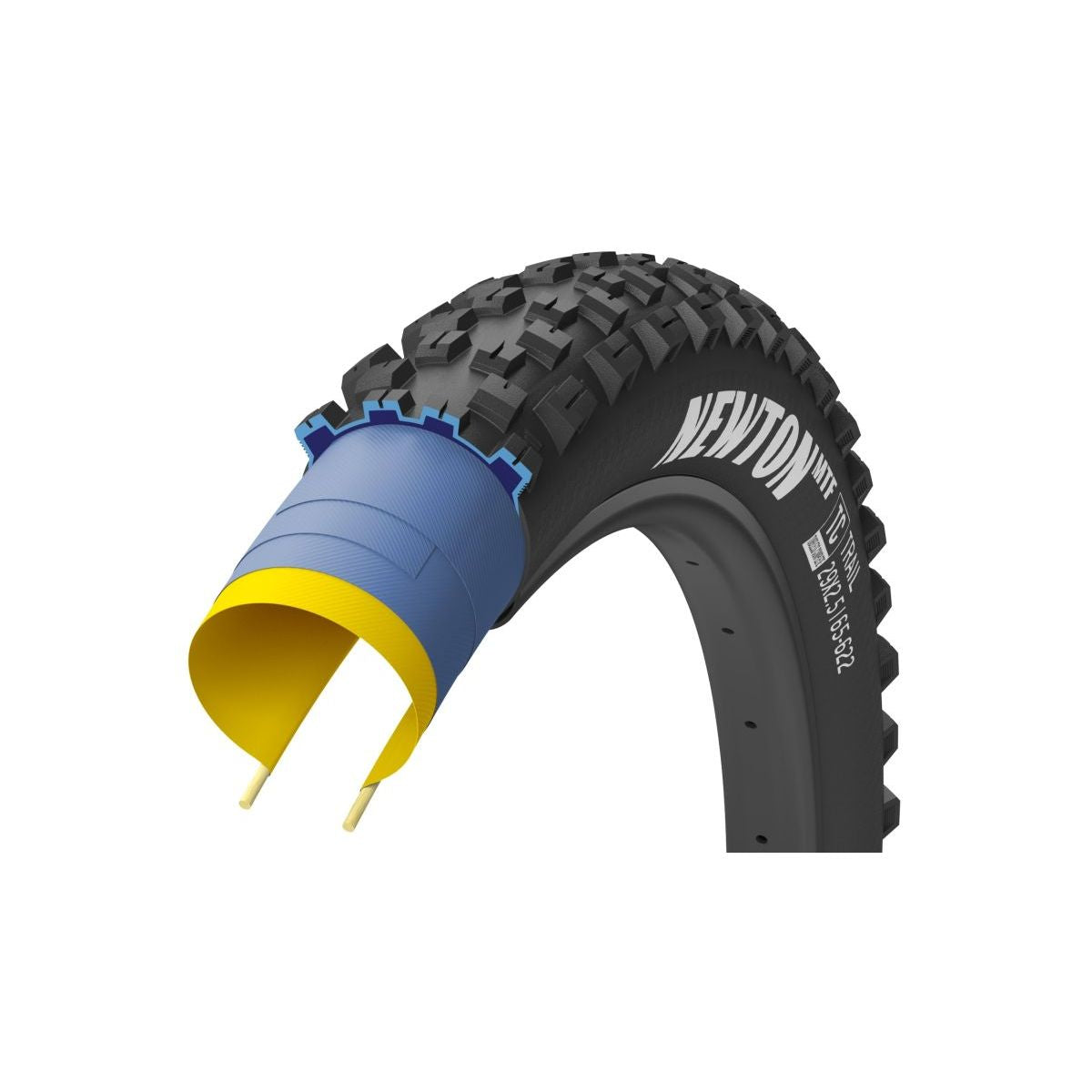 Goodyear Bicycle Tire MTB Newton MTF Trail Tubeless Complete 27.5x2.5 Black