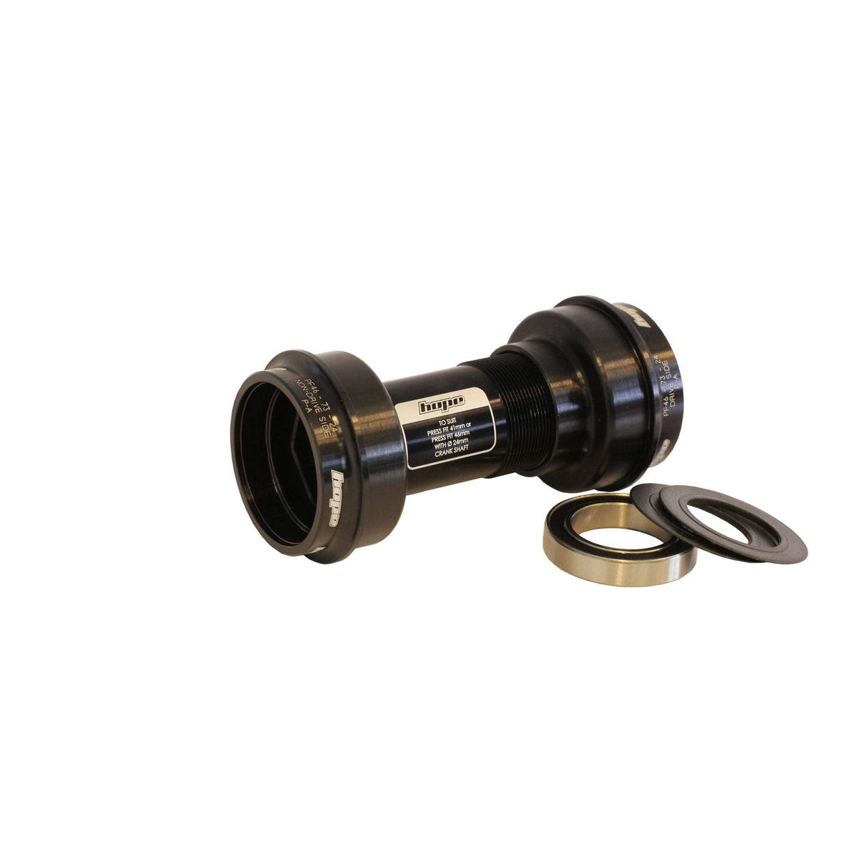 Hope Bottom Bracket Stainless PF46 73 24mm Black