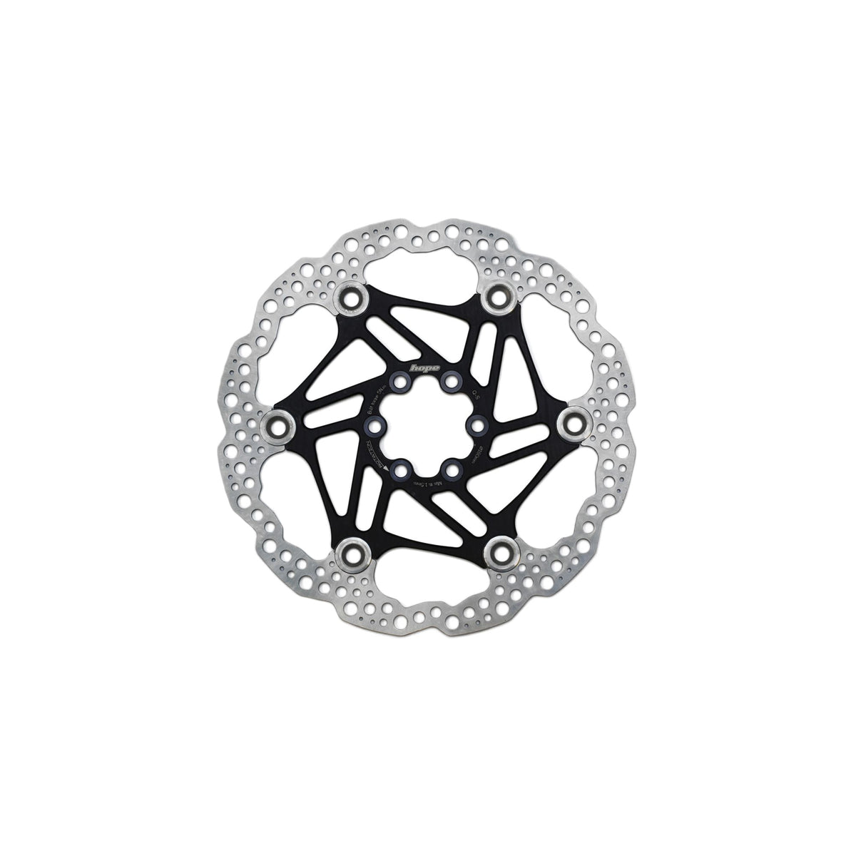 Hope Part Brake Disc Floating 180mm 6 bolt Black