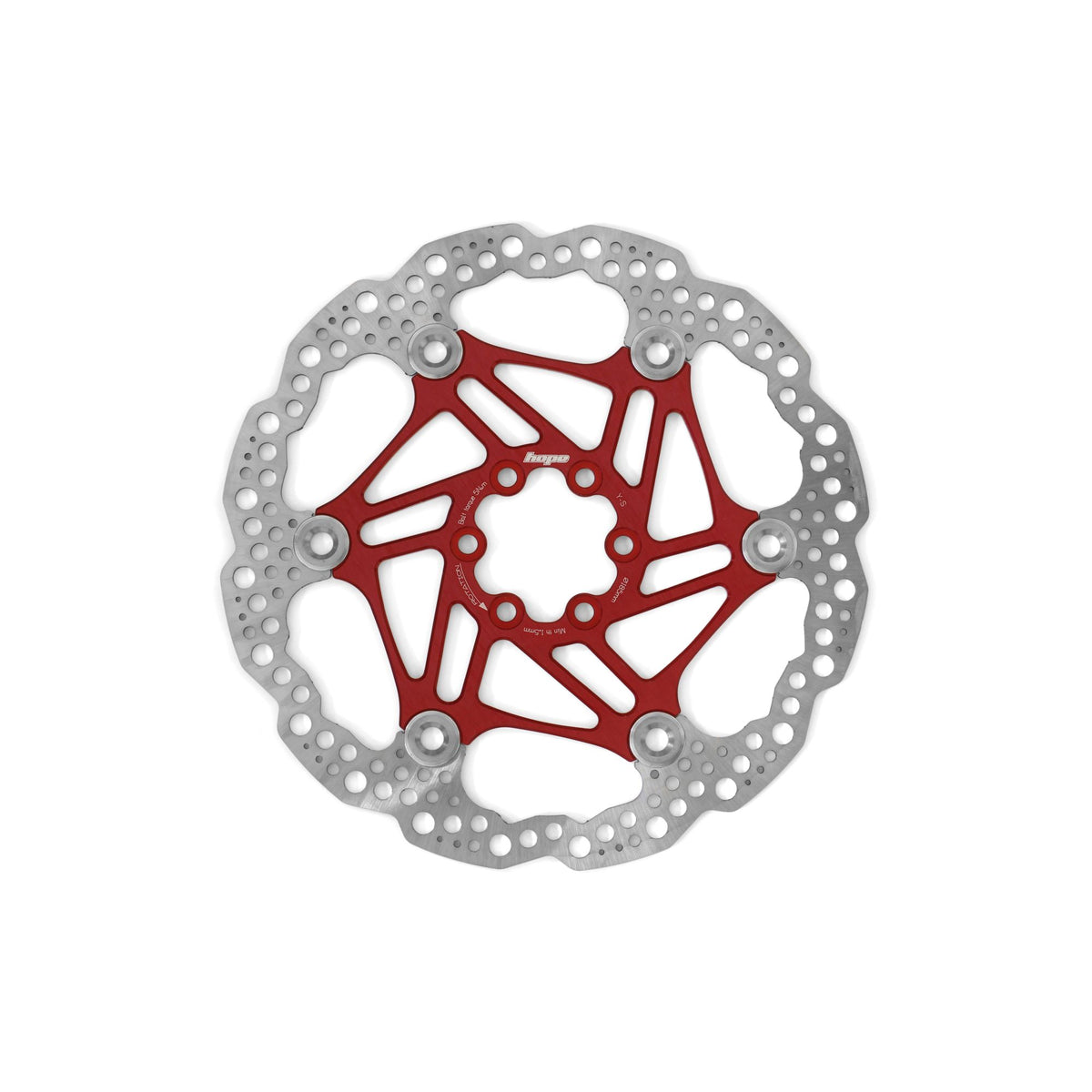Hope Part Brake Disc Floating 185mm 6 bolt Red