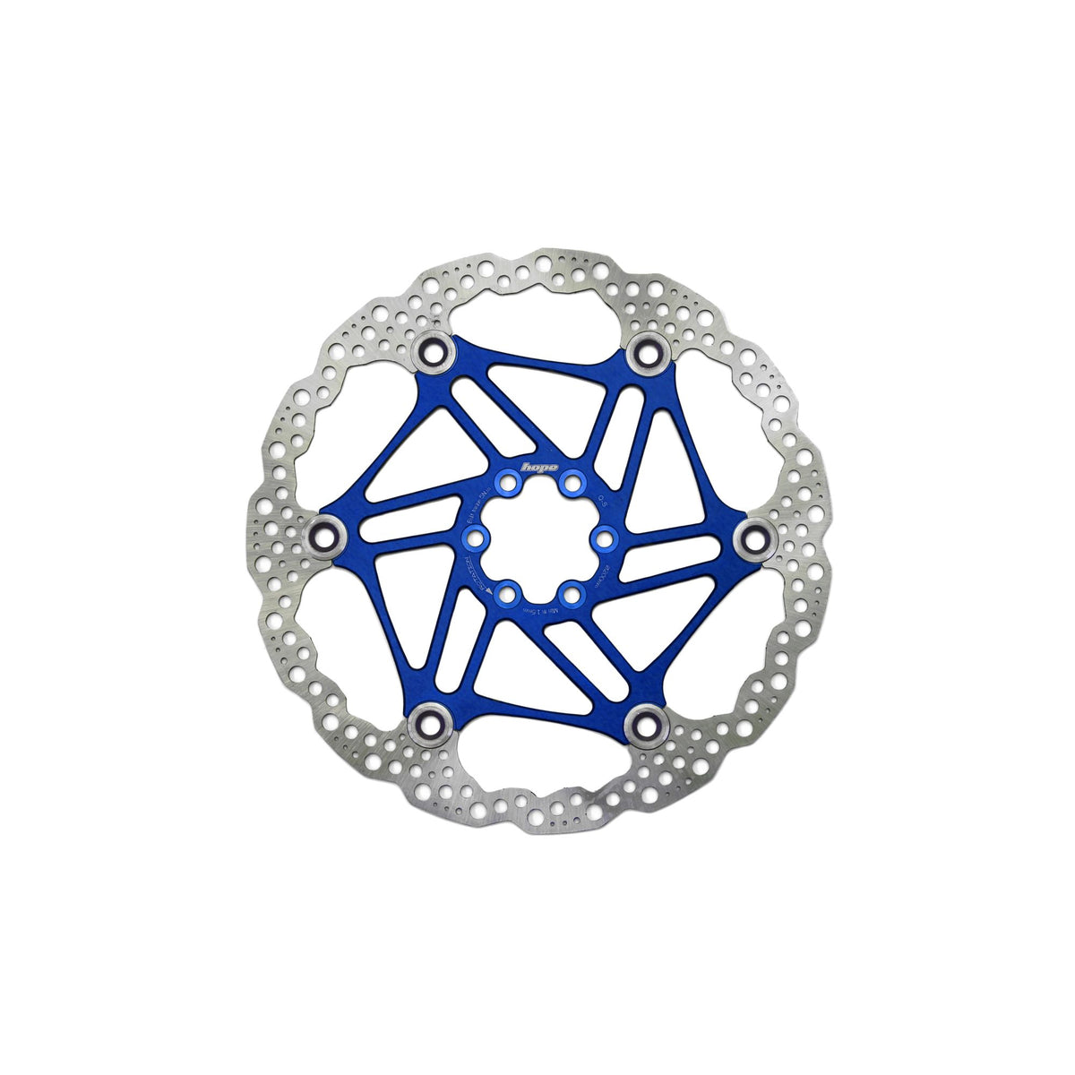 Hope Part Brake Disc Floating 200mm 6 bolt Blue