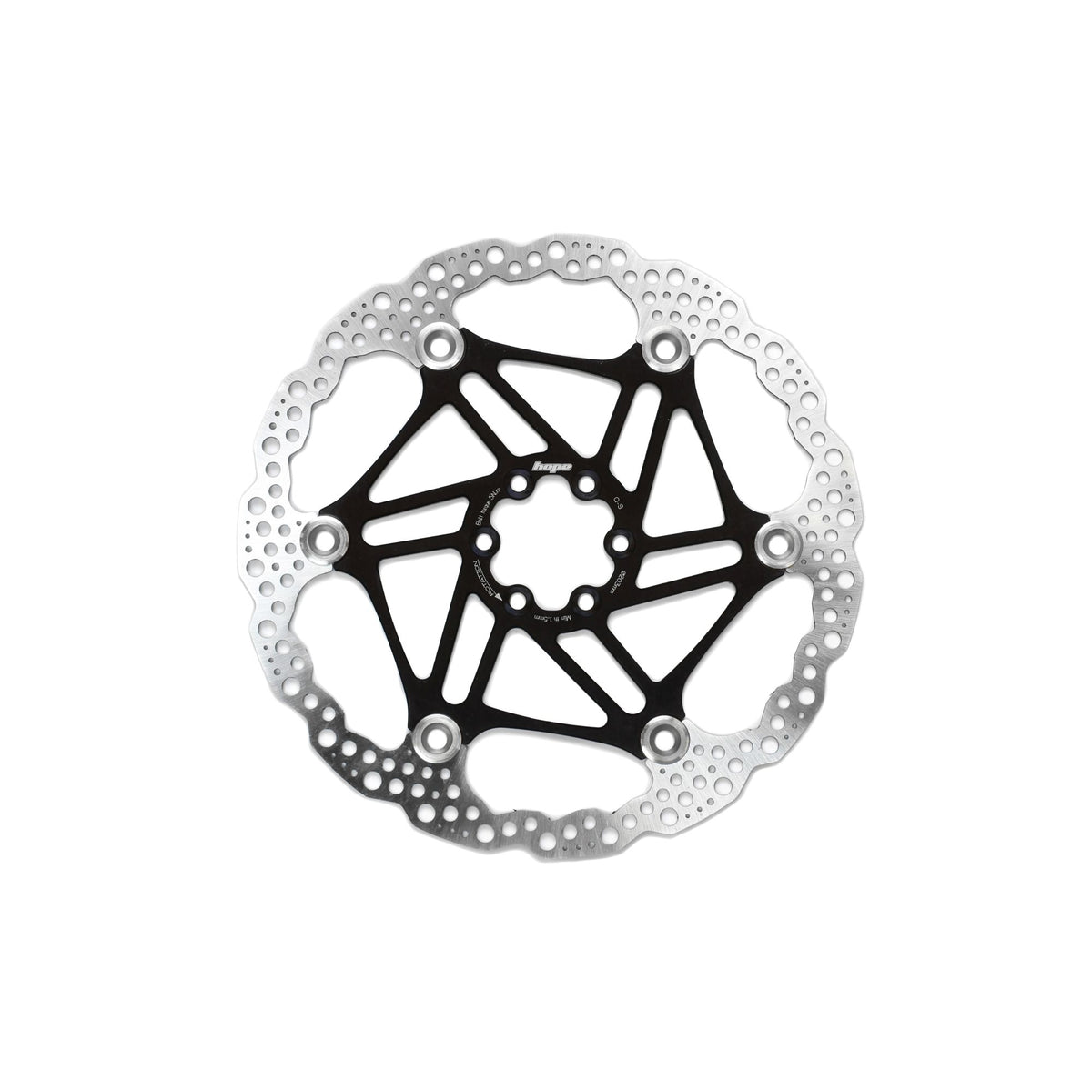 Hope Part Brake Disc Floating 203mm 6 bolt Black