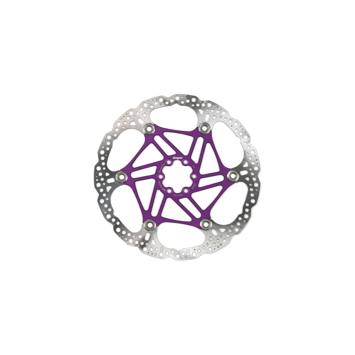 Hope Part Brake Disc Floating 220mm 6 bolt Purple