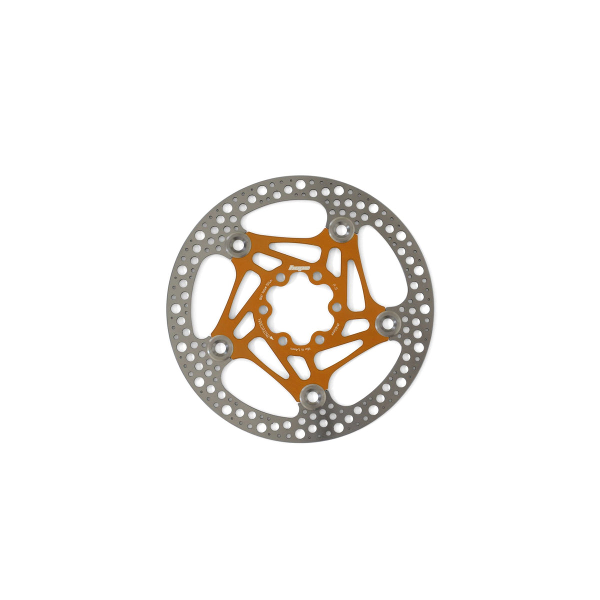 Hope Part Brake Disc Road Floating 160mm 6 bolt Orange