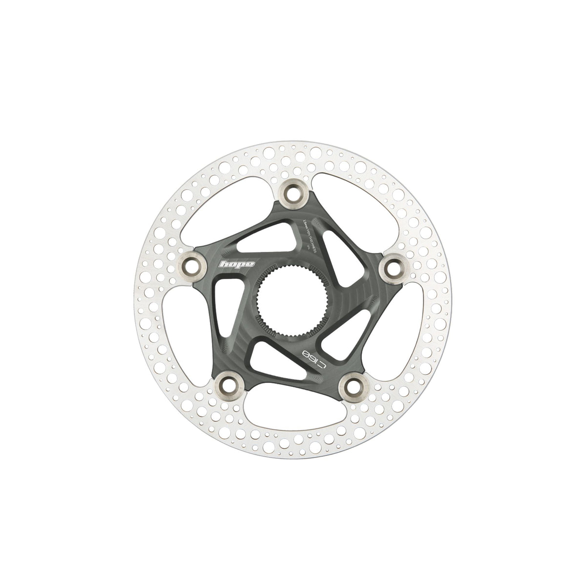 Hope Part Brake Disc RX Centre Lock 140mm Smoke