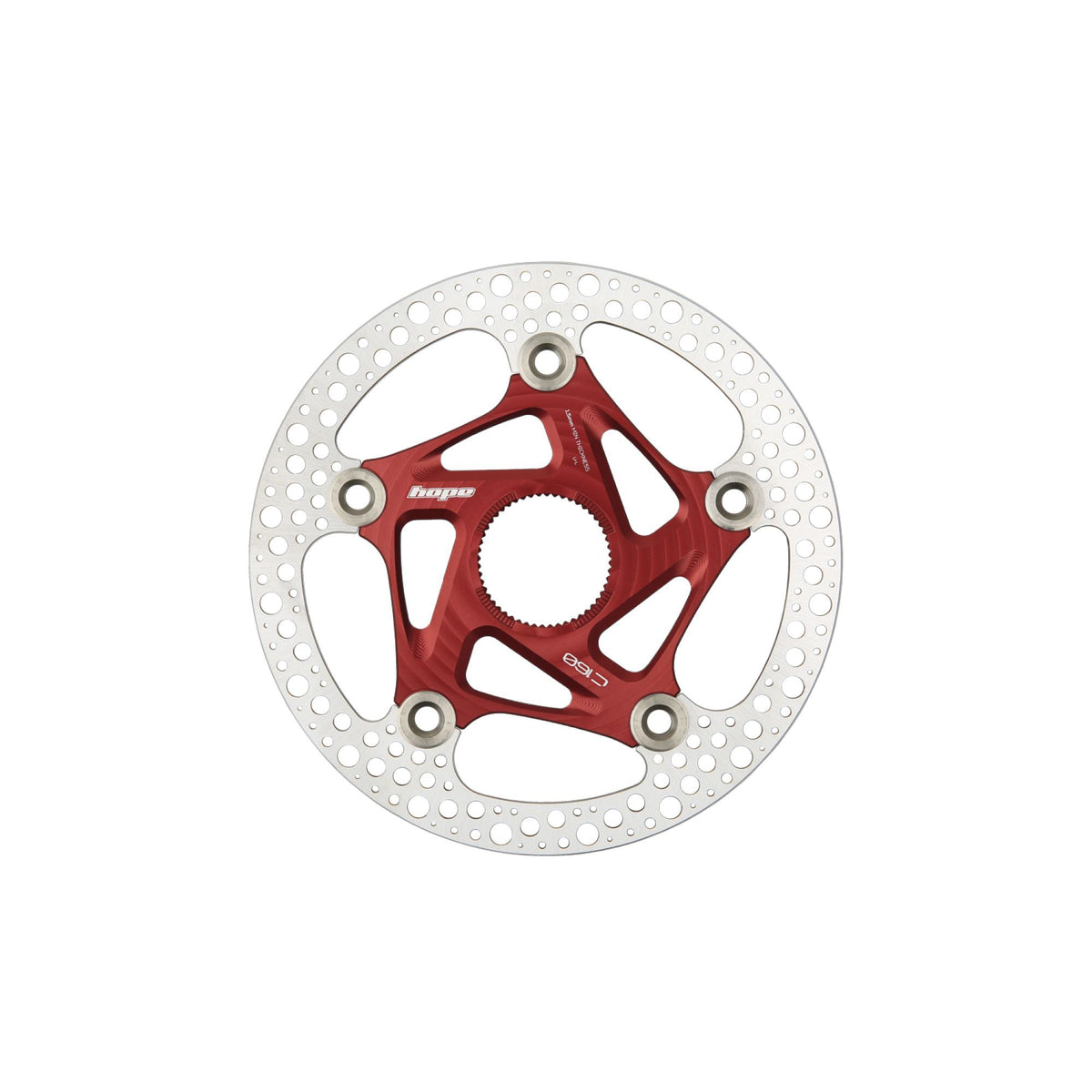 Hope Part Brake Disc RX Centre Lock 160mm Red