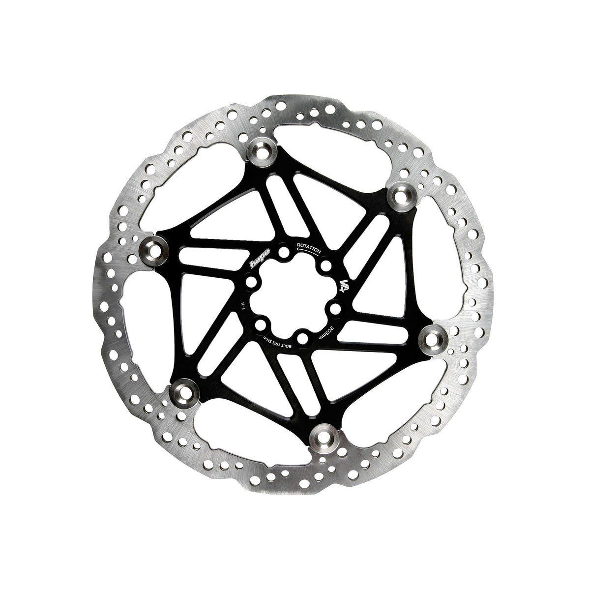 Hope Part Brake Disc V4 Vented 203mm 6 bolt Black