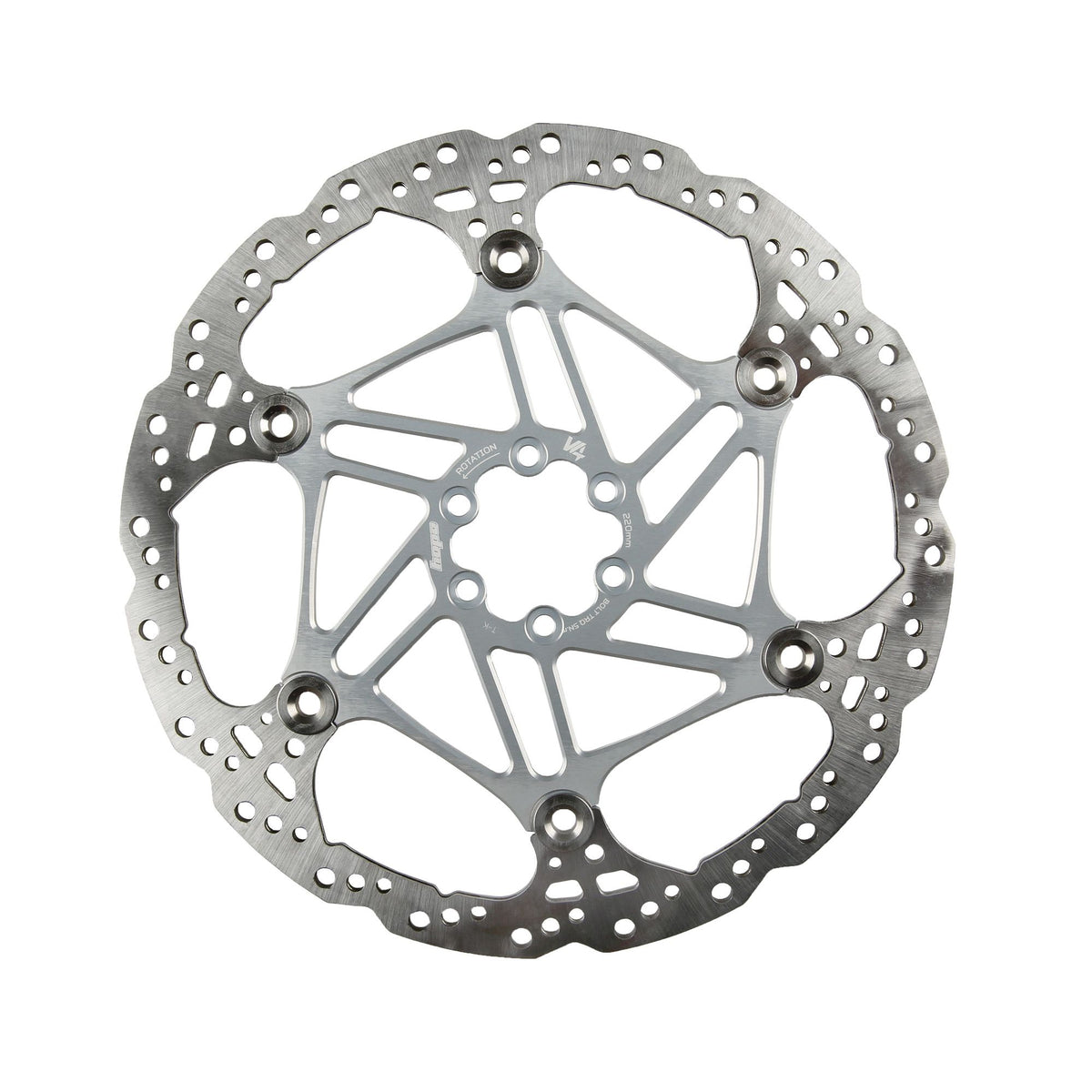 Hope Part Brake Disc V4 Vented 220mm 6 bolt Silver