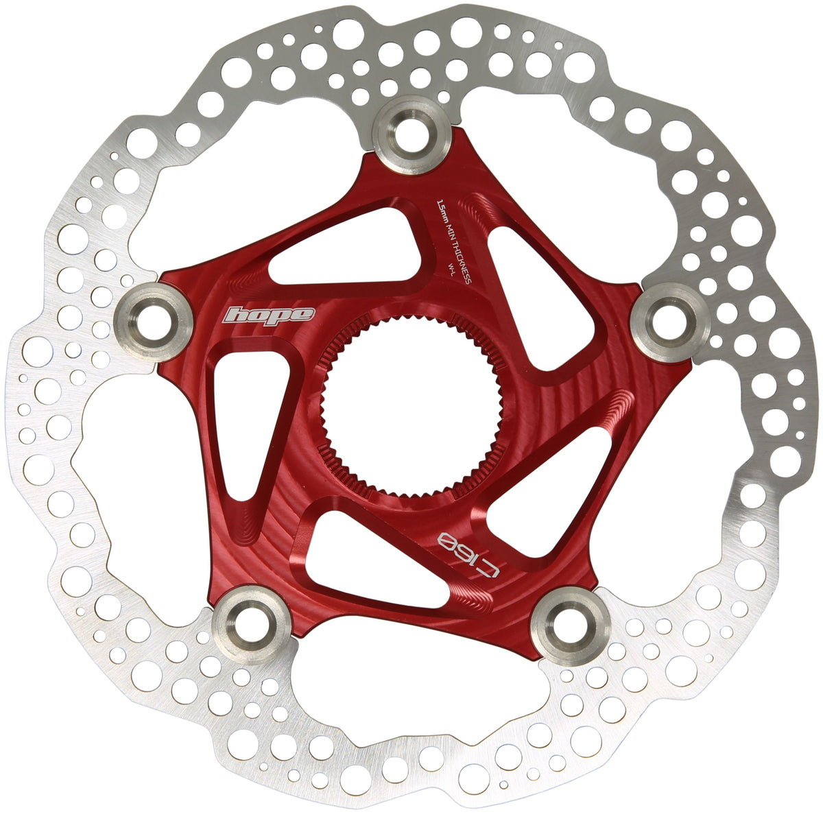 Hope Part Brake Disc MTB Centre Lock 160mm Red