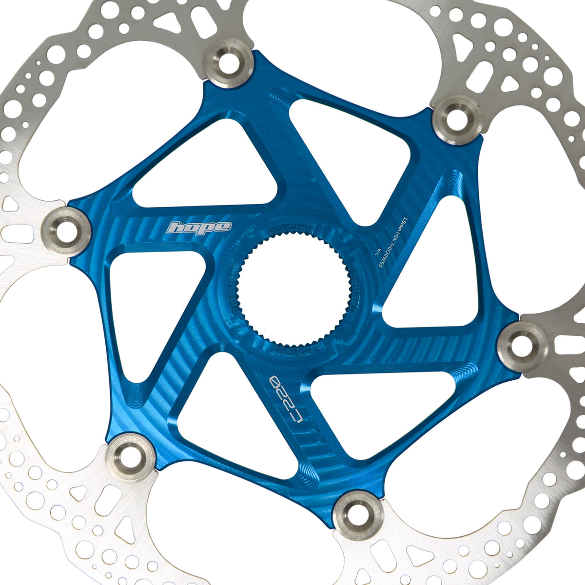 Hope Part Brake Disc MTB Centre Lock 220mm Blue