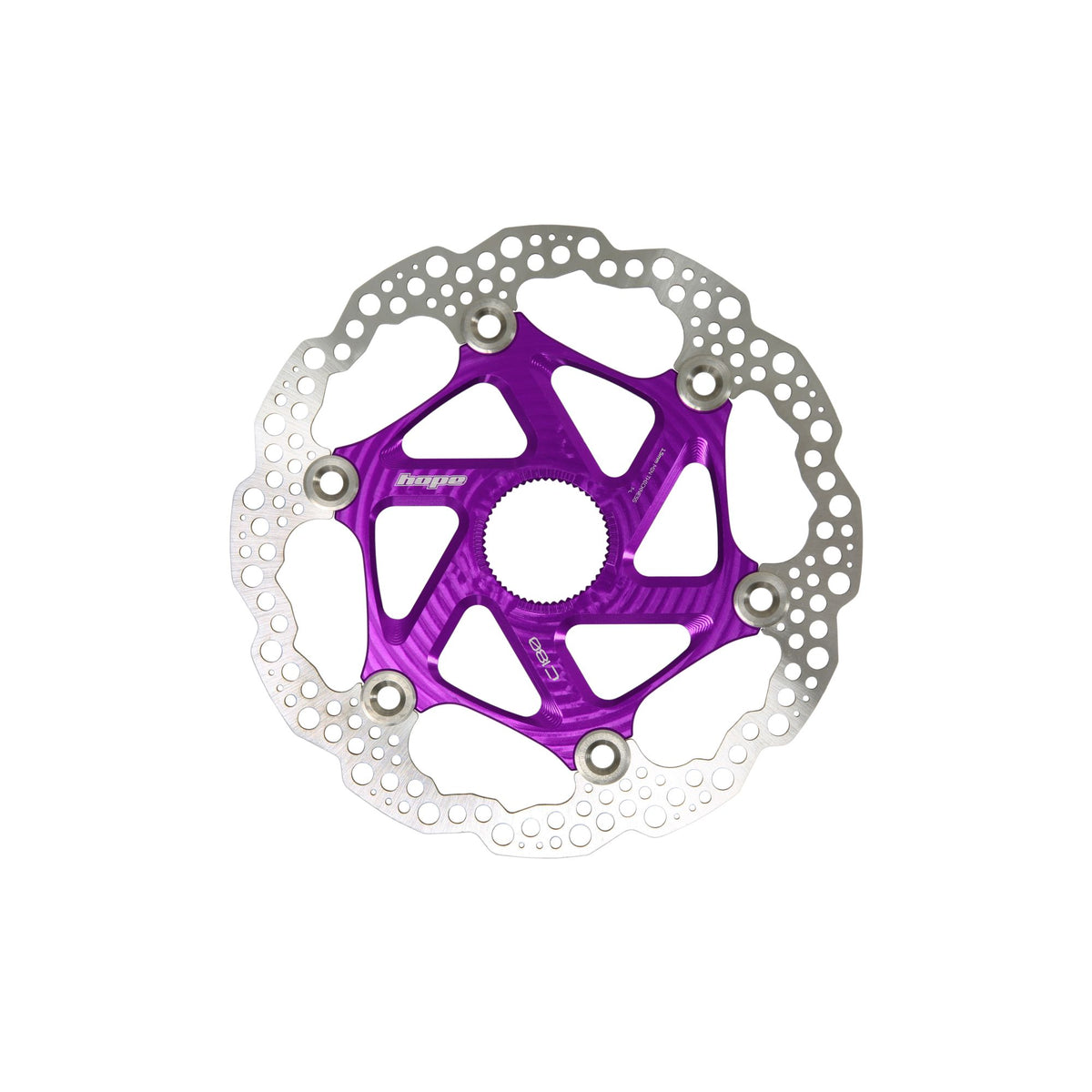 Hope Part Brake Disc MTB Centre Lock 220mm Purple
