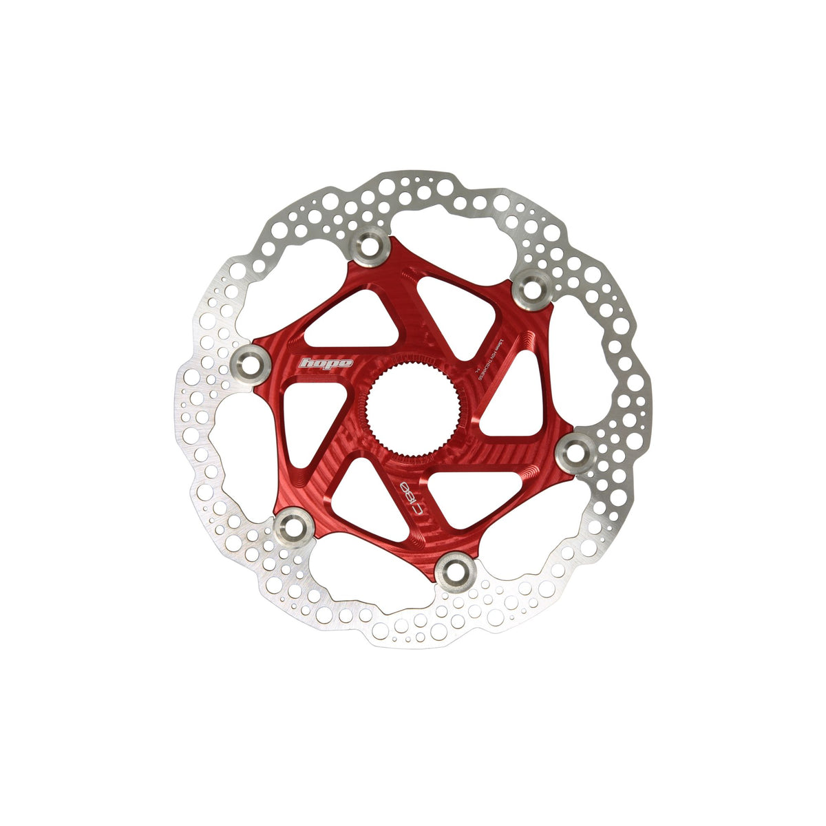 Hope Part Brake Disc MTB Centre Lock 220mm Red