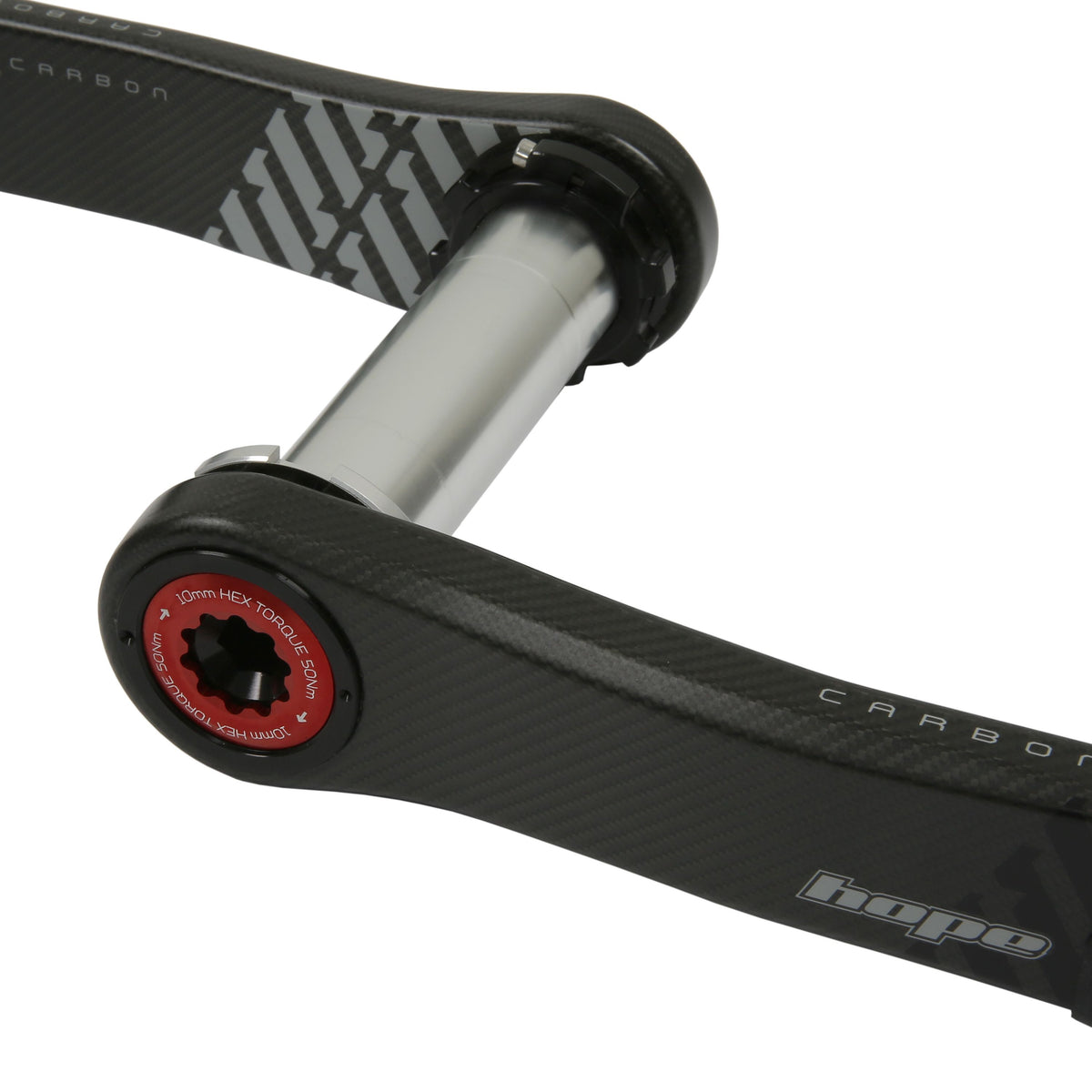 Hope Crankset Carbon No Spider 68-73mm 155mm Red