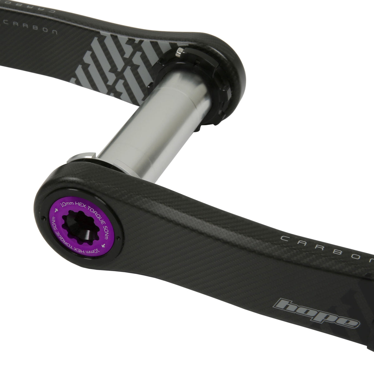 Hope Crankset Carbon No Spider 68-73mm 165mm Purple