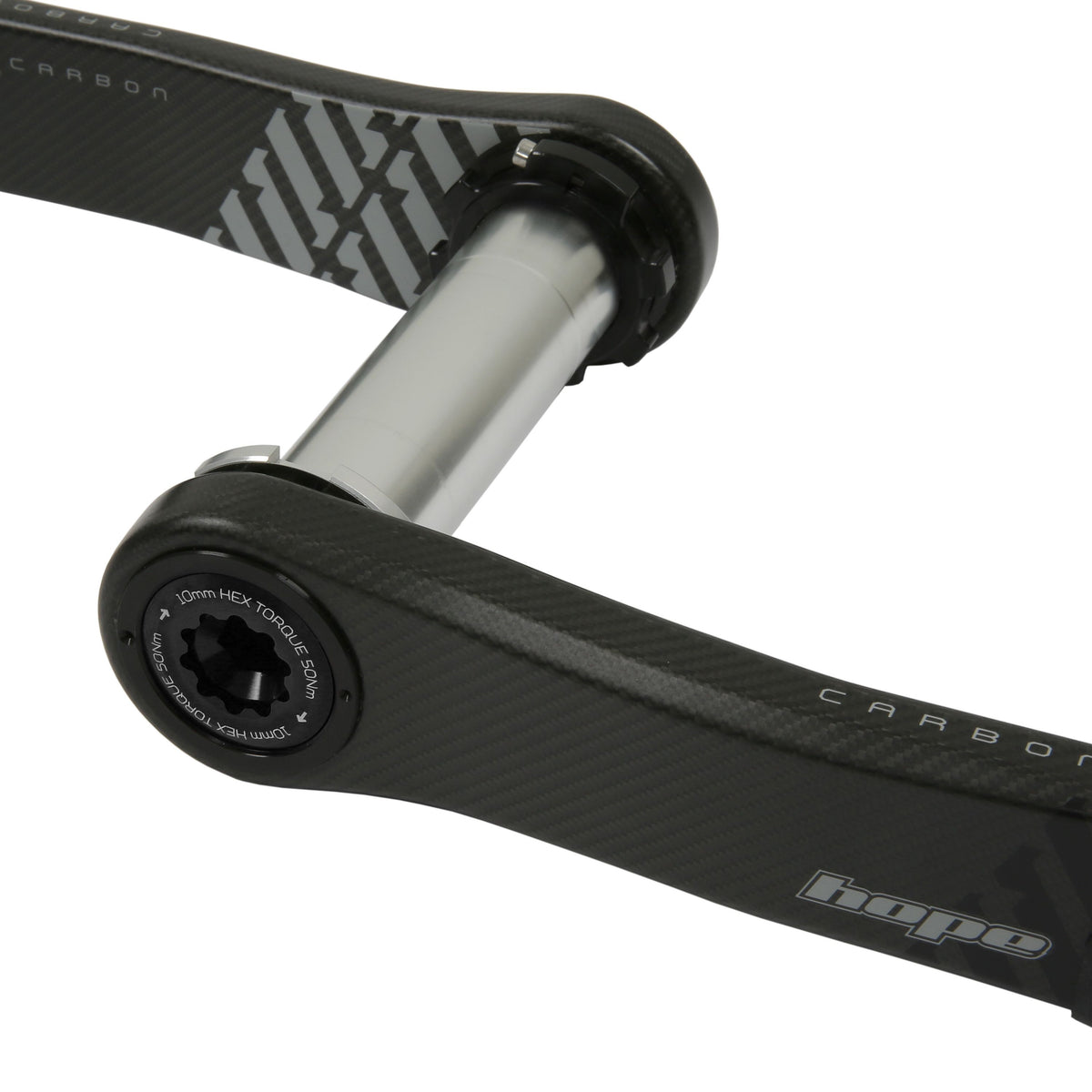 Hope Crankset Carbon No Spider 73mm wide 165mm Black