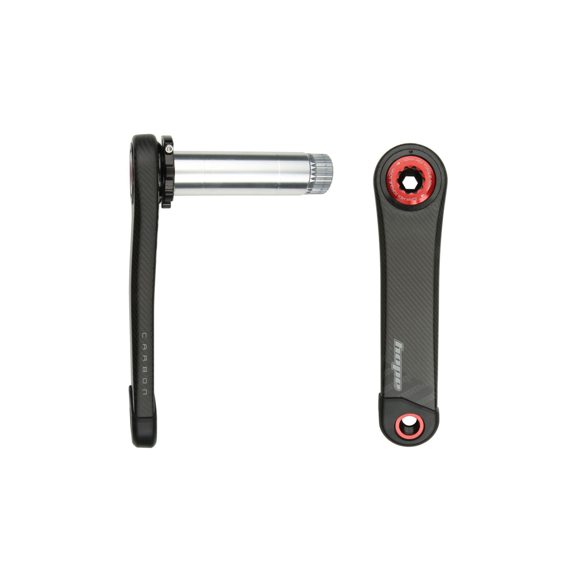 Hope RX Carbon Crankset 68MM 165MM RED