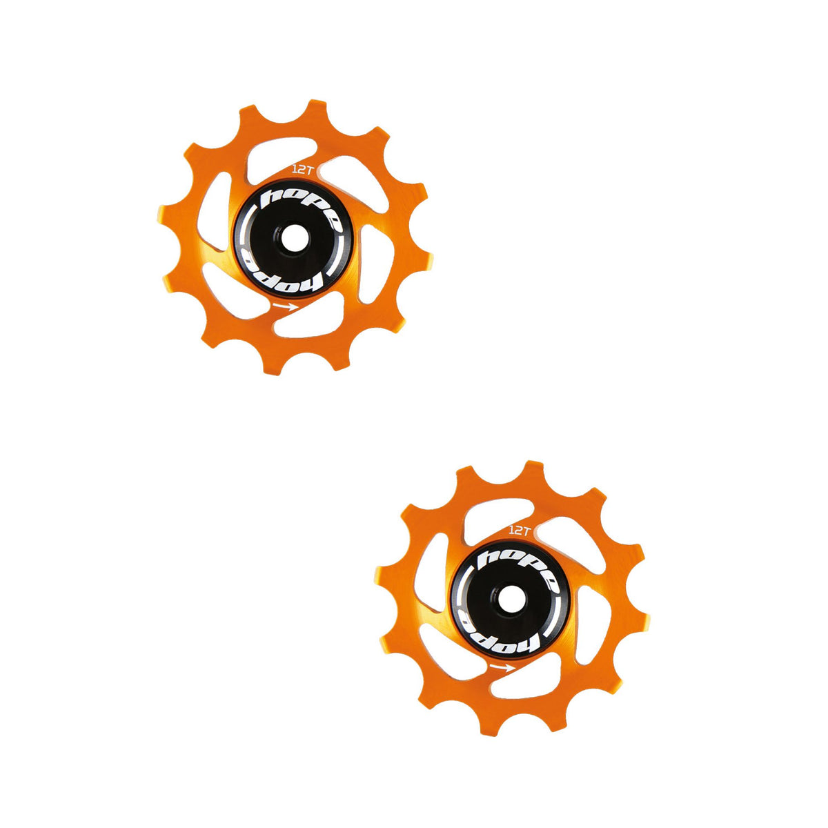 HOPE JOCKEY WHEELS 12T PAIR ORANGE
