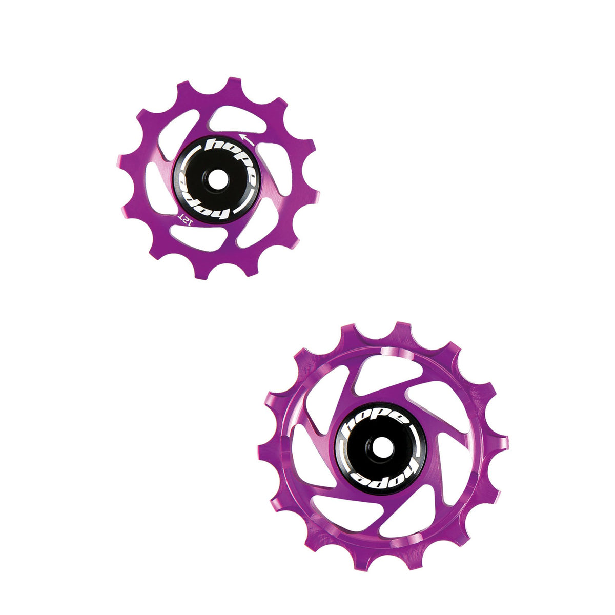 HOPE JOCKEY WHEELS 14T-12T PAIR PURPLE
