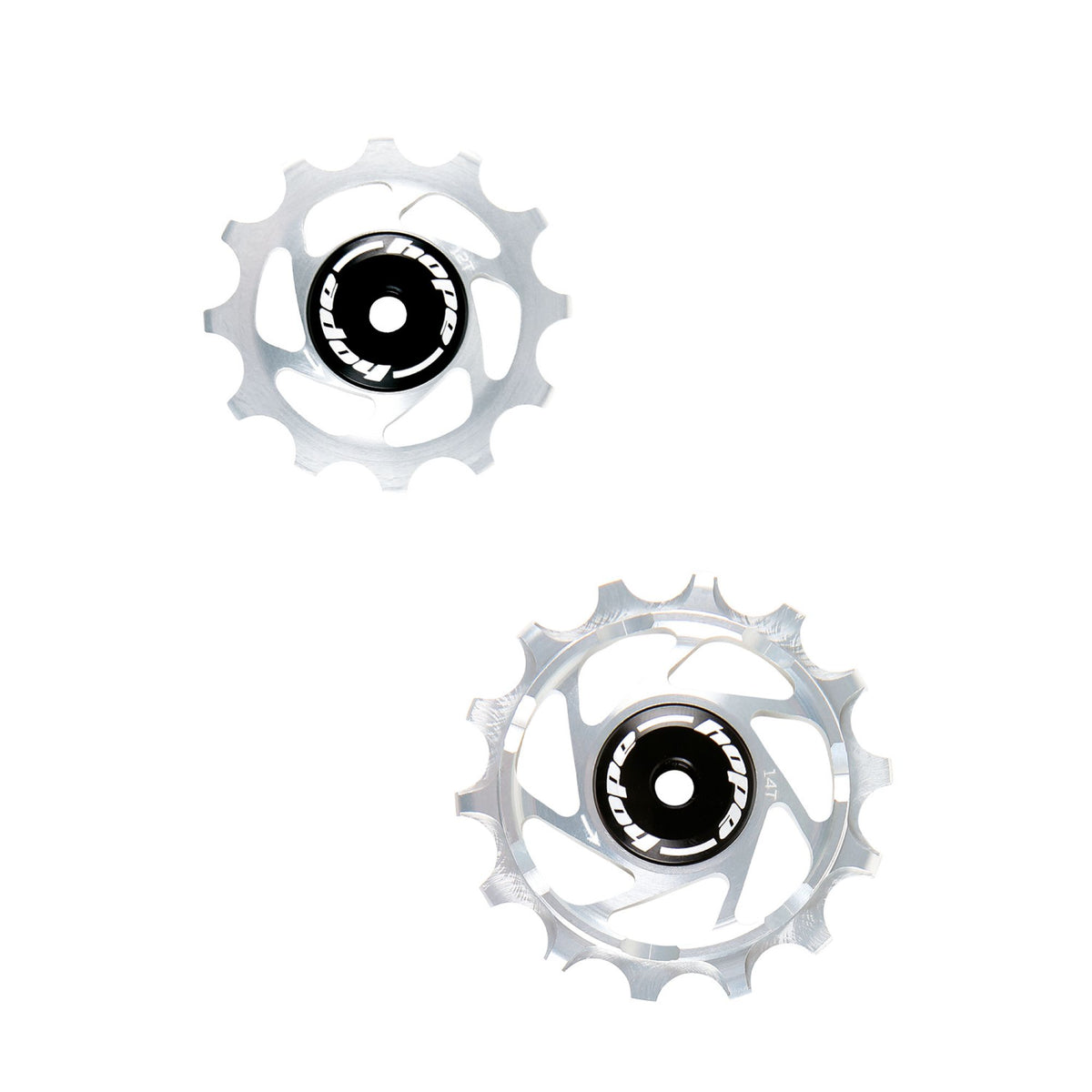 HOPE JOCKEY WHEELS 14T-12T PAIR SILVER
